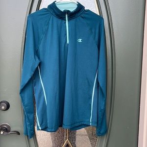 Champion Powerflex Powertrain moisture wicking long sleeve quarter zip, XL